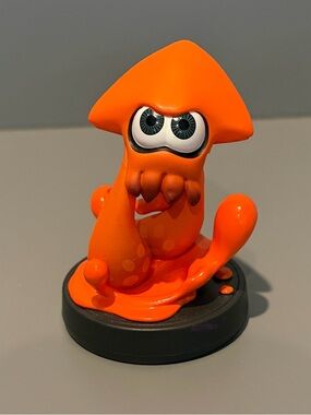 Splatoon Orange Inkling Squid Amiibo For Nintendo RARE
